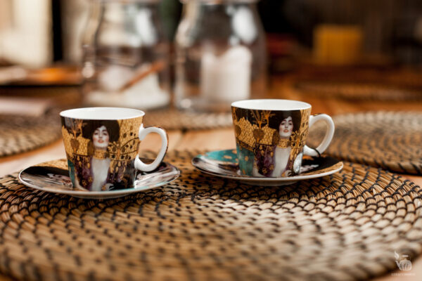 Zestaw 2 filizanek espresso Gustav Klimt Judyta CARMANI 4 1