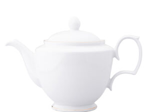 dzbanek do herbaty i kawy porcelanowy mariapaula zlota linia karolina bialy 12 l 4