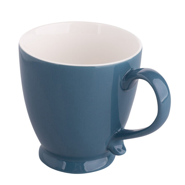 filizanka do kawy i herbaty 400 ml na stopce niebieska odcien ii