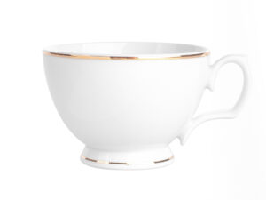 filizanka do kawy i herbaty porcelanowa mariapaula zlota linia karolina biala 350 ml sniadaniowa