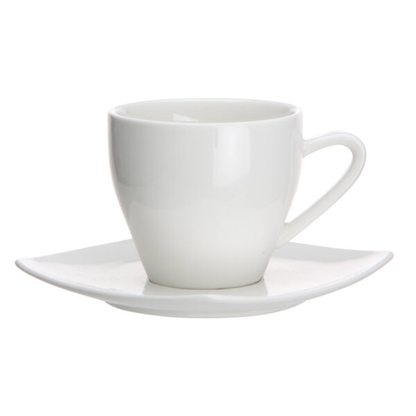 filizanka do kawy i herbaty porcelanowa ze spodkiem altom design regular kremowa 200 ml 5