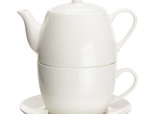 regular zestaw do herbaty tea for one opaska pvc porcelana kremowa 5