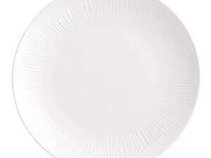talerz obiadowy porcelanowy 25 cm ecru 2