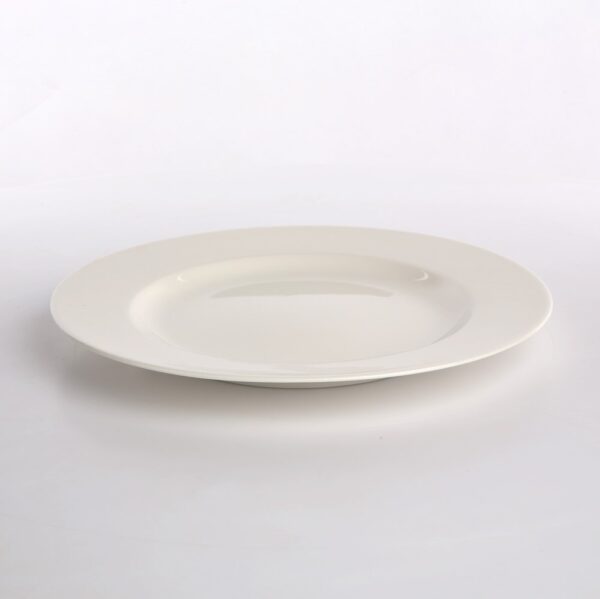 talerz obiadowy porcelanowy mariapaula nova ecru kremowy 26 cm 2