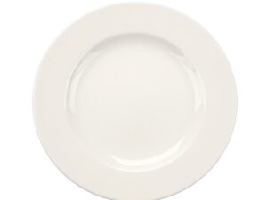 talerz obiadowy porcelanowy mariapaula nova ecru kremowy 26 cm