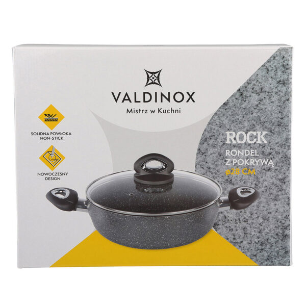 valdinox rock rondel 28cm z pokrywa 35l 2