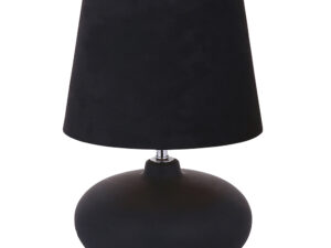 lampa stolowa dekoracyjna na ceramicznej podstawie altom design czarna