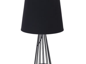 lampa stolowa dekoracyjna na metalowej podstawie altom design czarna