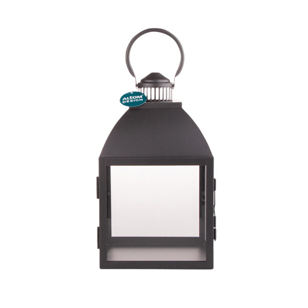 lampion latarnia latarenka ozdobna wiszaca altom design metalowa czarna 35 cm